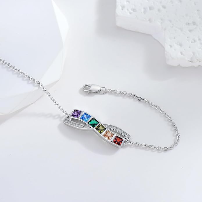 Rainbow Pride Sterling Silver Bracelet