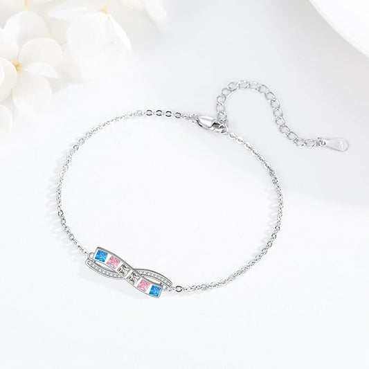 Trans Pride Sterling Silver Bracelet