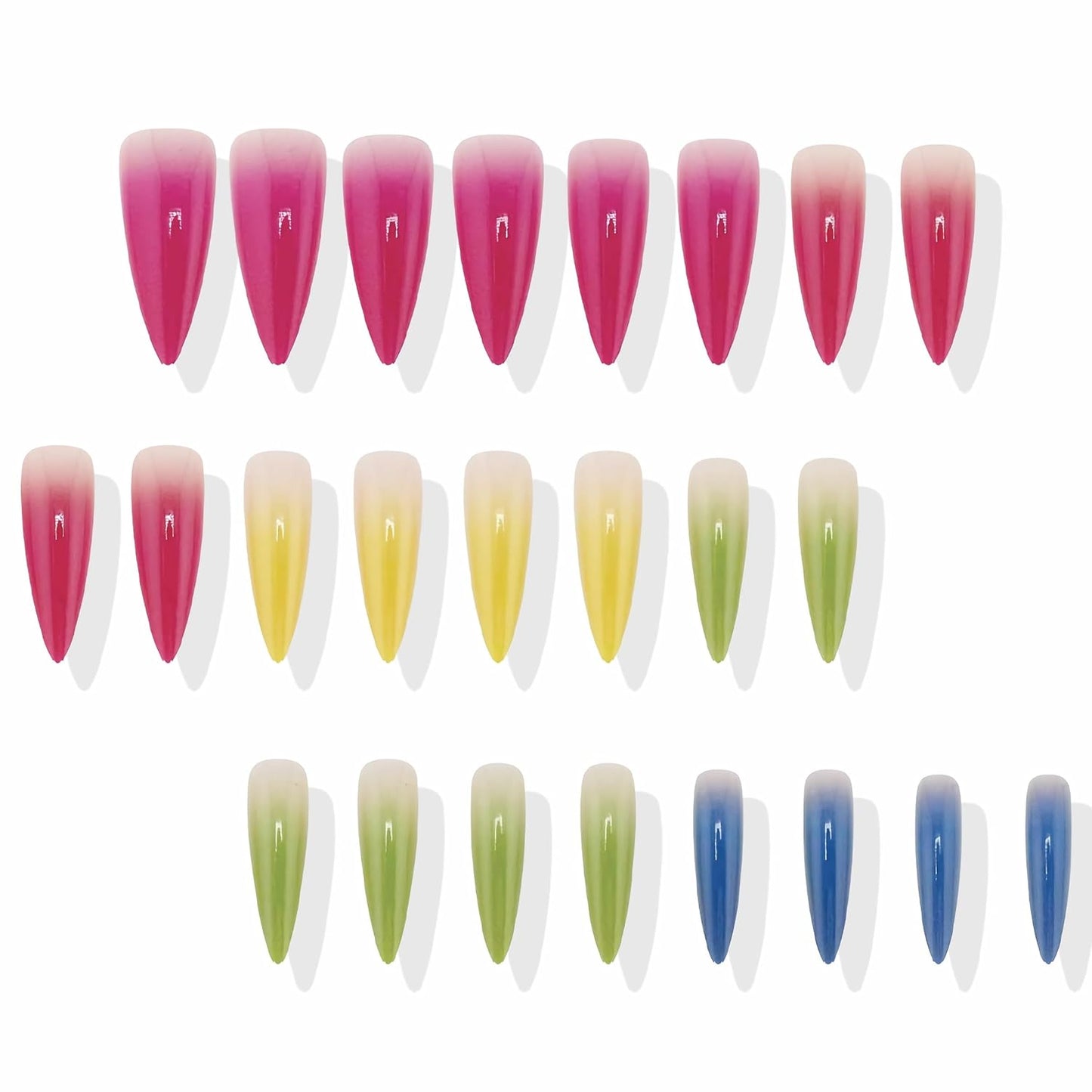 Rainbow Fantasy Stiletto Press-On Nails