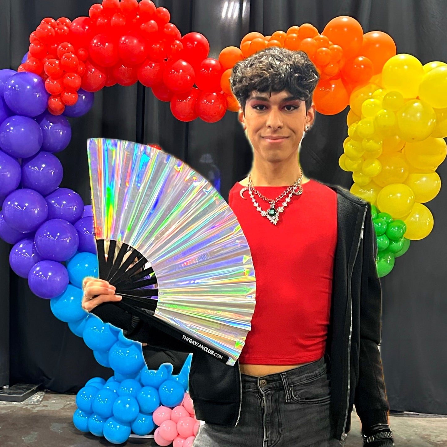 Disco Ball Holographic Fan