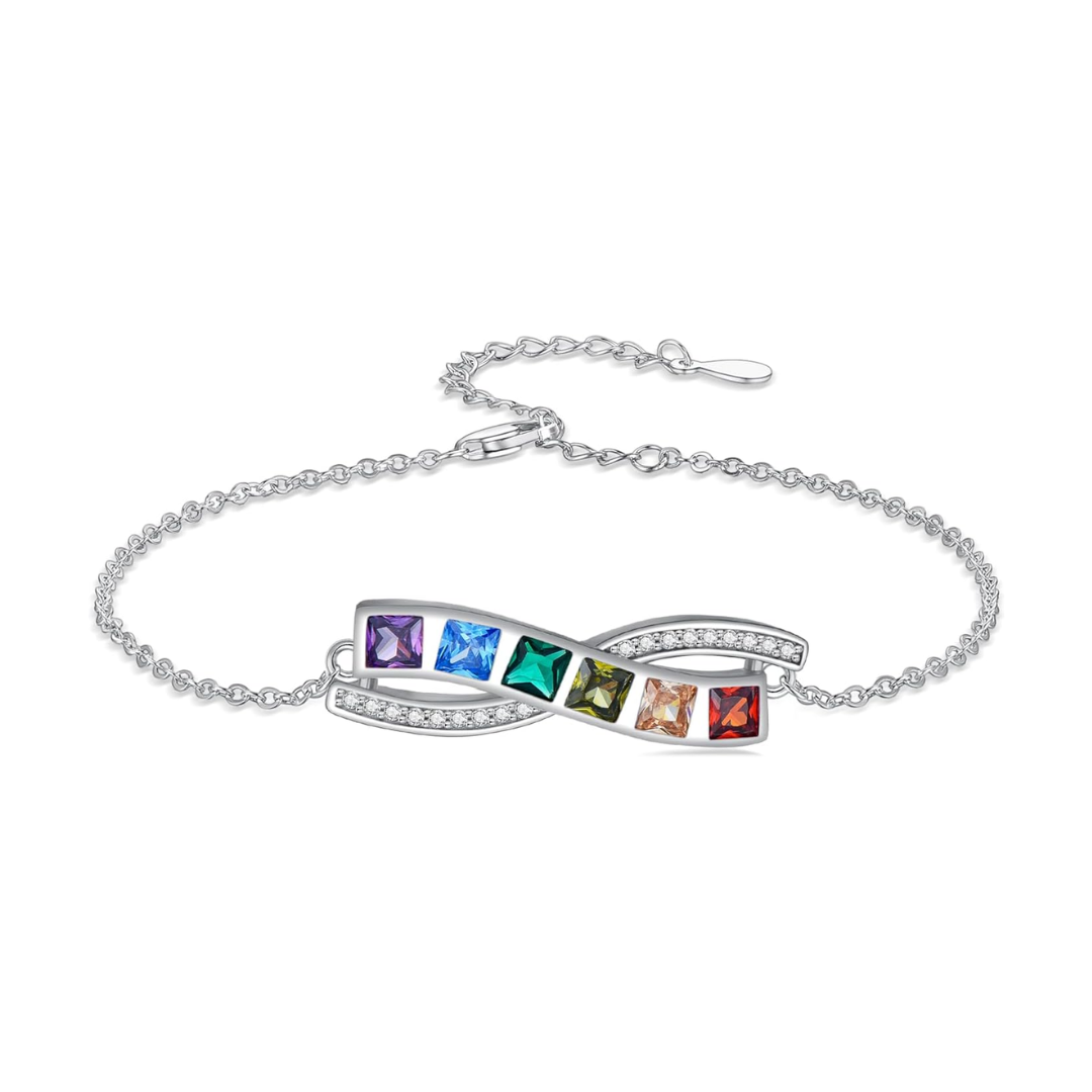 Rainbow Pride Sterling Silver Bracelet