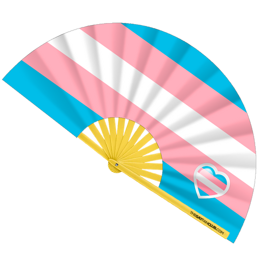 Trans Pride Flag Fan